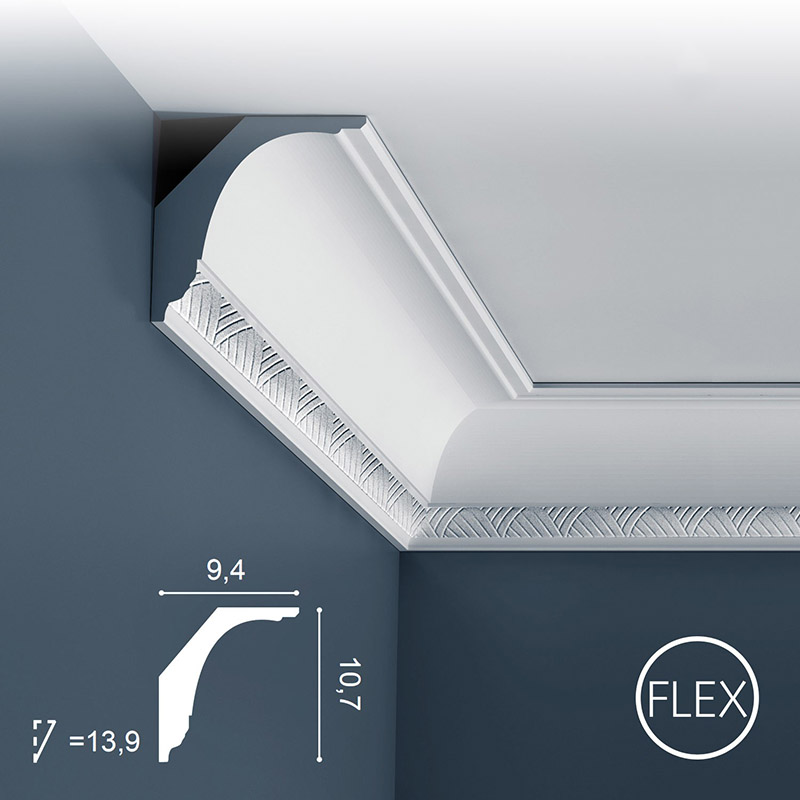 Listwa Sufitowa C402 Flex 10,7cm Orac Decor Listwa Sufitowa C402 Flex 10,7cm Orac Decor